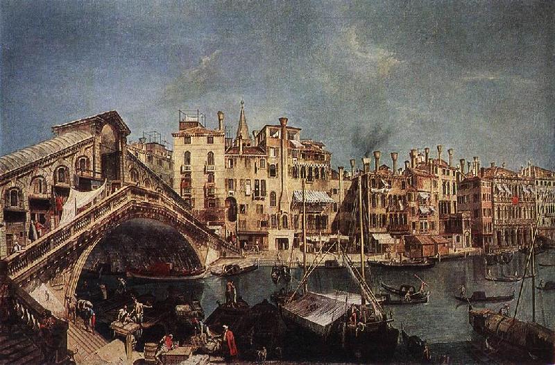 MARIESCHI, Michele The Rialto Bridge from the Riva del Vin sg China oil painting art